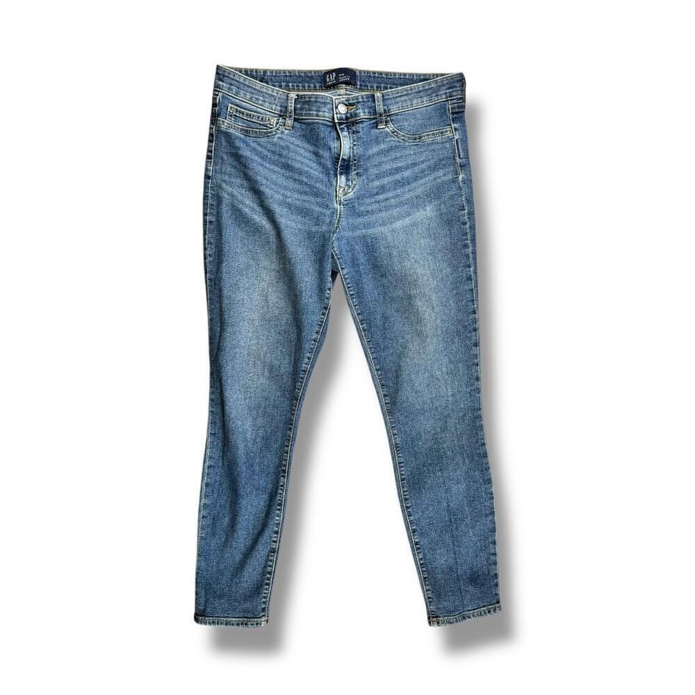 Gap Favorite Jegging Jeans Sz 10 Medium Wash Stretch Ankle Skinny Denim